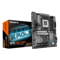 GIGABYTE X870 EAGLE WIFI7 Carte Mère - Prend en charge les processeurs AMD Ryzen 9000, 14+2+2 phases VRM, jusqu'à 8000MHz DDR5 (OC), 1xPCIe 5.0 + 2xPCIe 4.0, Wi-Fi 7, LAN 2,5GbE, USB 4 - 2