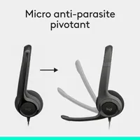 Casque USB Logitech H390 avec Micro Anti-Bruit - Confort et Clarté - 9