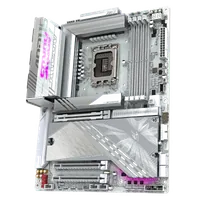 GIGABYTE Carte mère Z890 AORUS ELITE X ICE - Prend en charge les processeurs Intel Core Ultra (Série 2), VRM à 16+1+2 phases, jusqu'à 9500MHz DDR5 (OC), 1xPCIe 5.0 + 4xPCIe 4.0, Wi-Fi 7, LAN 2.5GbE, Thunderbolt 4 - 4