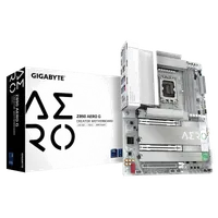 GIGABYTE Carte mère Z890 AERO G - Prend en charge les processeurs Intel Core Ultra (Série 2), VRM à 16+1+2 phases, jusqu'à 8800MHz DDR5 (OC), 1xPCIe 5.0 + 4xPCIe 4.0, Wi-Fi 7, LAN 2.5GbE, Thunderbolt 4 - 1