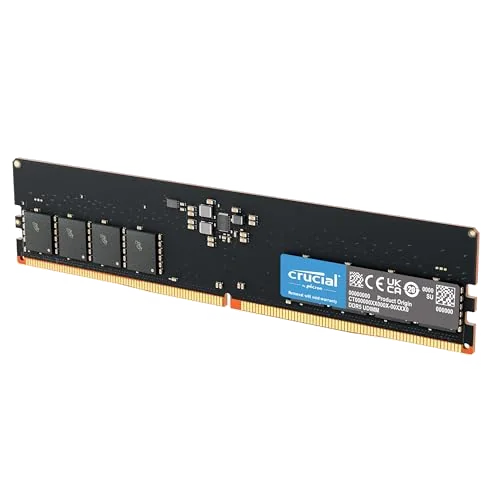 Barrette mémoire 16Go DIMM DDR5 Crucial Classic 5600MHz Version OEM (Tray)