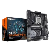 GIGABYTE X870 GAMING WIFI6 Carte Mère - Prend en charge les processeurs AMD Ryzen 9000, 8+2+2 phases VRM, jusqu'à 8000MHz DDR5 (OC), 1xPCIe 5.0 + 2xPCIe 4.0, Wi-Fi 6, LAN 2,5GbE, USB 4 - 1