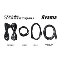 iiyama G-MASTER GCB3280QSU-B2 écran plat de PC 80 cm (31.5") 2560 x 1440 pixels Dual QHD LED Noir - 12