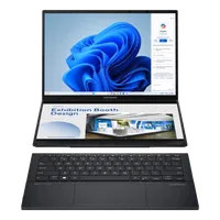 ASUS Zenbook Duo UX8406CA-PZ172X Intel Core Ultra 9 285H Hybride (2-en-1) 35,6 cm (14") Écran tactile 3K 32 Go LPDDR5x-SDRAM 1 To SSD Wi-Fi 7 (802.11be) Windows 11 Pro Gris - 9