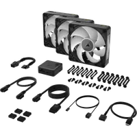 Ventilateur Boîtier PC Corsair iCUE LINK RX120 MAX RGB 12 cm Noir - Pack de 3 - 3