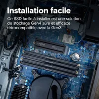 SSD Crucial P310 1To PCIe Gen4 NVMe M.2 avec Heatsink - 5