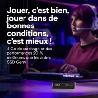 SSD Crucial P310 2TB PCIe Gen4 NVMe M.2 avec dissipateur thermique - 3