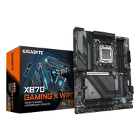GIGABYTE X870 GAMING X WIFI7 Carte Mère - Prend en charge les processeurs AMD Ryzen 9000, 16+2+2 phases VRM, jusqu'à 8000MHz DDR5 (OC), 1xPCIe 5.0 + 2xPCIe 4.0, Wi-Fi 7, LAN 2,5GbE, USB 4 - 2