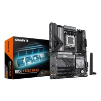 GIGABYTE B850 EAGLE WIFI6E Carte Mère - AMD Ryzen 9000 Series CPUs, VRM numérique 8+2+2 phases, jusqu'à 8200MHz DDR5 (OC), 1xPCIe 5.0 + 2xPCIe 4.0 M.2, LAN GbE, WIFI 6E, USB 3.2 Gen 2 - 2