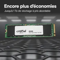 CRUCIAL E100 480G Gen4 2280 Tray - 3