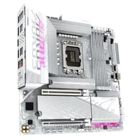 GIGABYTE B860M AORUS ELITE WF6E ICE Carte mère - Processeurs Intel Core Ultra, VRM 12+1+2+1 phases, jusqu'à 9200MHz DDR5, 1xPCIe 5.0 + 2xPCIe 4.0 M.2, LAN 2,5 GbE, WIFI 6E, USB 4 - 3