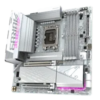 GIGABYTE B860M AORUS ELITE WF6E ICE Carte mère - Processeurs Intel Core Ultra, VRM 12+1+2+1 phases, jusqu'à 9200MHz DDR5, 1xPCIe 5.0 + 2xPCIe 4.0 M.2, LAN 2,5 GbE, WIFI 6E, USB 4 - 4