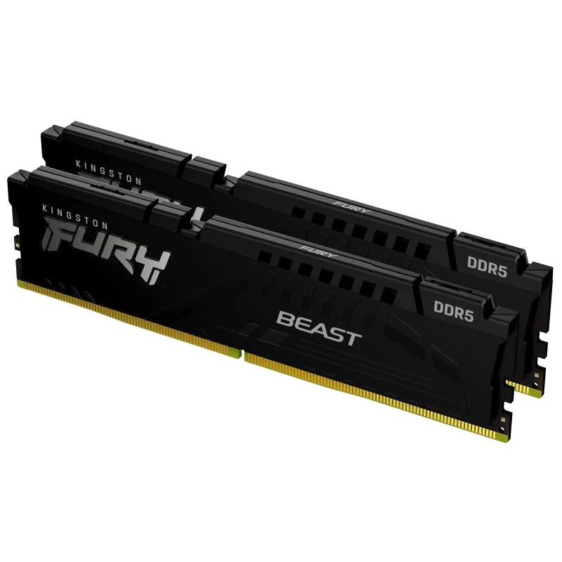 Kingston Technology FURY Beast 64 Go 6000 MT/s DDR5 CL30 DIMM (Kits de 2 X32GO) Black EXPO