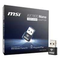 MSI AX1800 Nano WiFi USB Adapter WLAN 1201 Mbit/s - 5