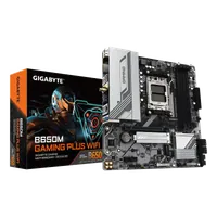 GIGABYTE B650M GAMING PLUS WIFI Carte mère - Processeurs AMD Ryzen 9000, VRM 5+2+2 phases, jusqu'à 8000 MHz DDR5, 2xPCIe 4.0 M.2, LAN 2.5GbE, WIFI 6E, USB 3.2 Gen 1 - 1