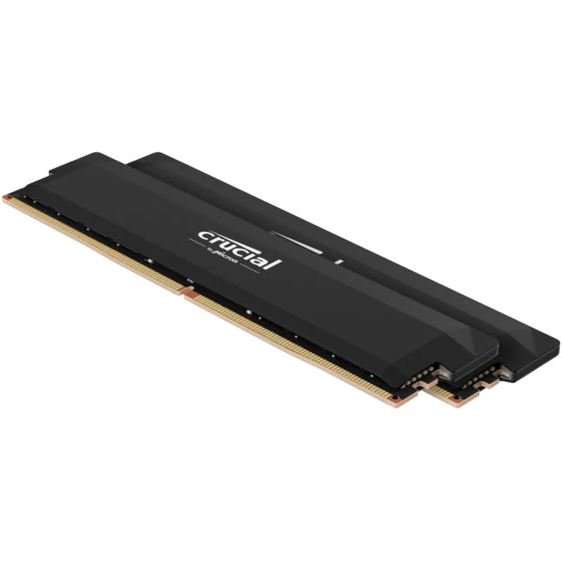 Kit Mémoire Crucial Pro 64 Go DDR5 6400 MHz CL40 - Noir