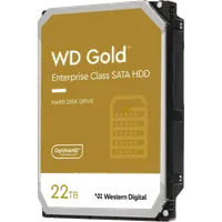 Disque Dur Interne Western Digital Gold 22 To - 7200 tr/min - 512 Mo Cache - SATA III