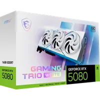 MSI GAMING GEFORCE RTX 5080 16G TRIO OC WHITE carte graphique NVIDIA 16 Go GDDR7 - 2