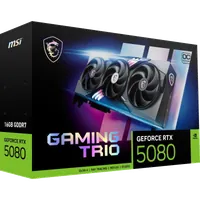 MSI GAMING GEFORCE RTX 5080 16G TRIO OC carte graphique NVIDIA 16 Go GDDR7 - 7