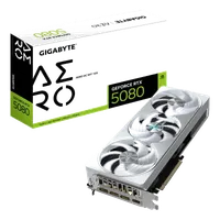 GIGABYTE GeForce RTX 5080 AERO OC SFF 16G Carte graphique - 16 Go GDDR7, 256 bits, PCI-E 5.0, 2730MHz Core Clock, 3 x DisplayPort, 1 x HDMI, GV-N5080AERO OC-16GD