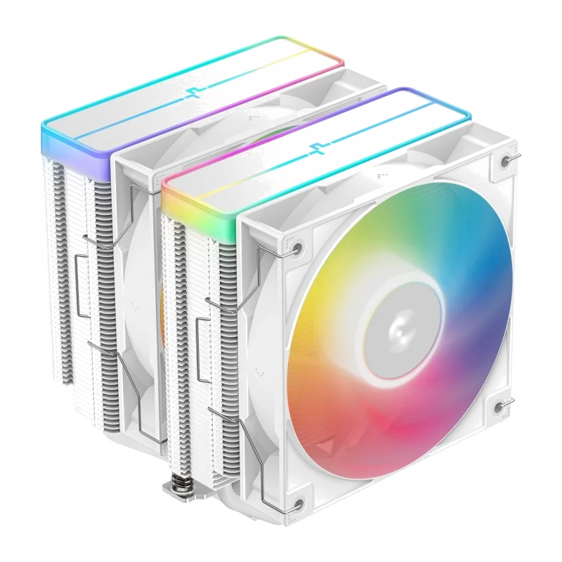 Ventirad Processeur DeepCool AG620 WH ARGB V2 Blanc - Refroidissement Performant et Éclairage RGB