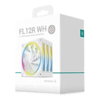 Pack 3 Ventilateurs Boîtier PC DeepCool FL12R WH 120mm Blanc ARGB PWM - 6
