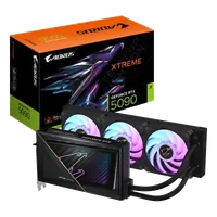 GIGABYTE AORUS GeForce RTX 5090 XTREME WATERFORCE 32G Carte Graphique - 32 Go GDDR7, 512 bits, PCI-E 5.0, 2655 MHz Fréquence du Cœur, 3 x DP 2.1a, 1 x HDMI 2.1b, NVIDIA DLSS 4, GV-N5090AORUSX W-32GD - 1
