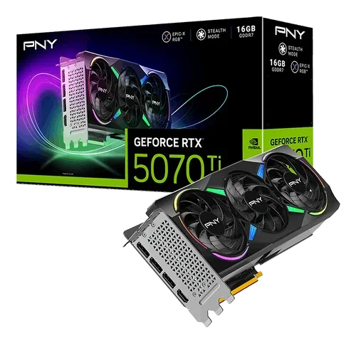 PNY GeForce RTX 5070Ti 16GB Overclocked Triple Fan