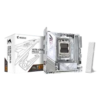 GIGABYTE X870I AORUS PRO ICE Carte mère - Compatible avec les processeurs AMD Ryzen série 9000, VRM 8+2+1 phases, jusqu'à 8400 MHz DDR5 (OC), 1xPCIe 5.0 M.2 + 1xPCIe 4.0 M.2, WI-FI 7, LAN 2,5 GbE, USB 4