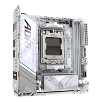 GIGABYTE X870I AORUS PRO ICE Carte mère - Compatible avec les processeurs AMD Ryzen série 9000, VRM 8+2+1 phases, jusqu'à 8400 MHz DDR5 (OC), 1xPCIe 5.0 M.2 + 1xPCIe 4.0 M.2, WI-FI 7, LAN 2,5 GbE, USB 4 - 2