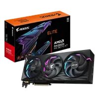 GIGABYTE AORUS Radeon RX 9070 XT ELITE 16G Carte Graphique - 16 Go GDDR6, 256 bits, PCI-E 5.0, 3100 MHz Fréquence du Cœur, 2 x DisplayPort, 2 x HDMI, GV-R9070XTAORUS E-16GD