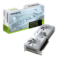 GIGABYTE GeForce RTX 5070 EAGLE OC ICE SFF 12G Carte Graphique - 12 Go GDDR7, 192 bits, PCI-E 5.0, 2587 MHz Core Clock, 3 x DP 2.1a, 1 x HDMI 2.1b, NVIDIA DLSS 4, GV-N5070EAGLEOC ICE-12GD - 1