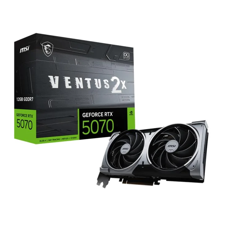 MSI GeForce RTX 5070 12G VENTUS 2X OC NVIDIA 12 Go GDDR7