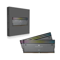 Kit Mémoire RAM Corsair Dominator Titanium RGB DDR5 64 Go (2x32 Go) 6000 MHz CL30 Blanc - 6