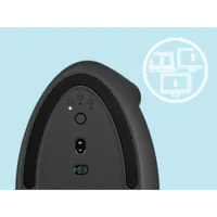Logitech Souris LIFT LEFT VERTICAL ERGO Bluetooth - Graphite - 23
