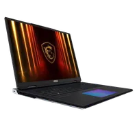 MSI Titan 18 HX AI A2XWIG-402FR Intel Core Ultra 9 285HX Ordinateur portable 45,7 cm (18") UHD+ 64 Go DDR5-SDRAM 6 To SSD NVIDIA GeForce RTX 5080 Wi-Fi 7 (802.11be) Windows 11 Pro Français Noir - 3