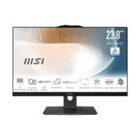 MSI Modern AM242TP 1M-1857FR Intel Core 5 120U 60,5 cm (23.8") 1920 x 1080 pixels Écran tactile PC All-in-One 16 Go DDR5-SDRAM 500 Go SSD Windows 11 Pro Wi-Fi 6E (802.11ax) Noir