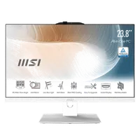 MSI Modern AM242TP 1M-1858FR Intel Core 5 120U 60,5 cm (23.8") 1920 x 1080 pixels Écran tactile PC All-in-One 16 Go DDR5-SDRAM 500 Go SSD Windows 11 Pro Wi-Fi 6E (802.11ax) Blanc - 1