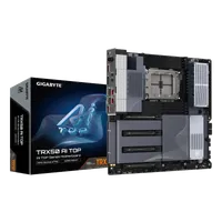 GIGABYTE TRX50 AI TOP-2B Carte Mère – Processeurs AMD Ryzen Threadripper PRO 7000, VRM numérique 16+8+4 phases, jusqu’à 5200 MHz DDR5, 4 x M.2 PCIe 5.0, Wi-Fi 7, LAN 10 GbE, USB 4