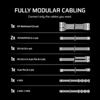 Alimentation Corsair RM1000e (2025) White 1000W ATX 3.1 80 PLUS Gold Modulaire - 5