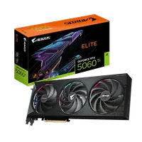 GIGABYTE AORUS GeForce RTX 5060 Ti ELITE 16G Carte Graphique – 16 Go GDDR7, 128 bits, PCI-E 5.0, 2722 MHz Fréquence du processeur, 3 x DisplayPort, 1 x HDMI, GV-N506TAORUS E-16GD - 1