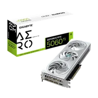 GIGABYTE GeForce RTX 5060 Ti AERO OC 16G Carte Graphique – 16 Go GDDR7, 128 bits, PCI-E 5.0, 2647MHz Fréquence du processeur, 3 x DisplayPort, 1 x HDMI, GV-N506TAERO OC-16GD