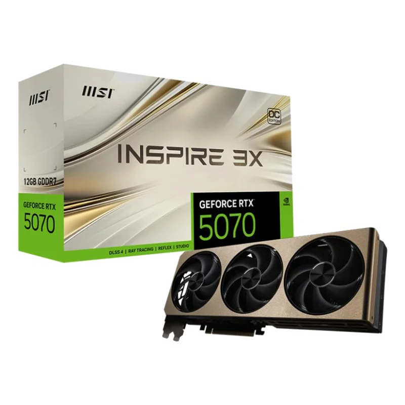 MSI GeForce RTX 5070 12G INSPIRE 3X OC NVIDIA 12 Go GDDR7