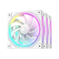 Pack 3 Ventilateurs PC DeepCool FL12 WH 12cm Blanc - 1
