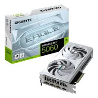 GIGABYTE GeForce RTX 5060 EAGLE OC ICE 8G Carte Graphique - 8GB GDDR7, 128bit, PCI-E 5.0, 2550 MHz Fréquence du cœur, 3 x DisplayPort, 1 x HDMI, GV-N5060EAGLEOC ICE-8GD