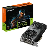 GIGABYTE GeForce RTX 5060 WINDFORCE 8G Carte Graphique - 8GB GDDR7, 128bit, PCI-E 5.0, 2497 MHz Fréquence du cœur, 3 x DisplayPort, 1 x HDMI, GV-N5060WF2-8GD - 1