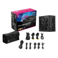 MSI MPG A1250GS PCIE5 unité d'alimentation d'énergie 1250 W 20+4 pin ATX ATX Noir - 5