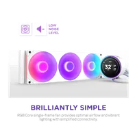 Refroidisseur Liquide NZXT Kraken Elite 420 RGB Blanc - Performance et Style - 6