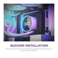 Refroidisseur Liquide NZXT Kraken Elite 420 RGB Blanc - Performance et Style - 8