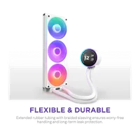 Refroidisseur Liquide NZXT Kraken Elite 420 RGB Blanc - Performance et Style - 9
